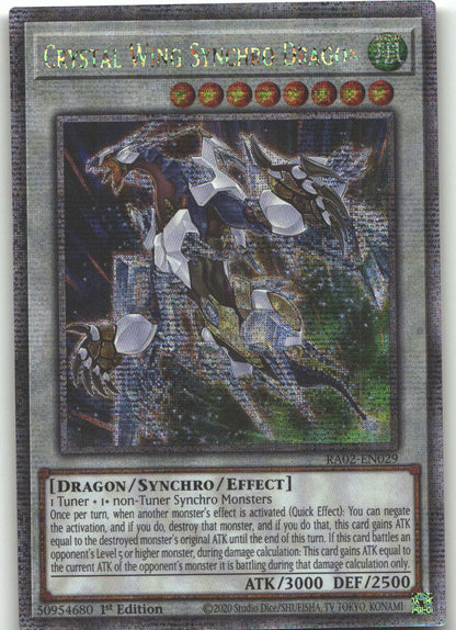 Crystal Wing Synchro Dragon (Quarter Century Secret Rare)