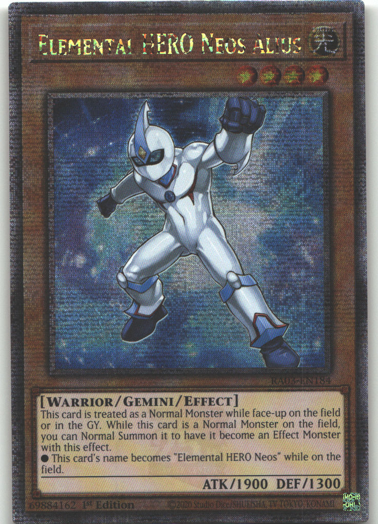Elemental HERO Neos Alius (Quarter Century Secret Rare)