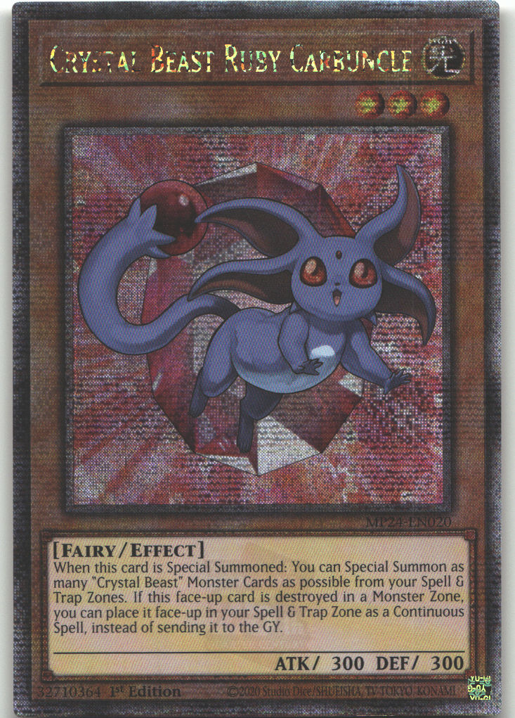 Crystal Beast Ruby Carbuncle (Quarter Century Secret Rare)