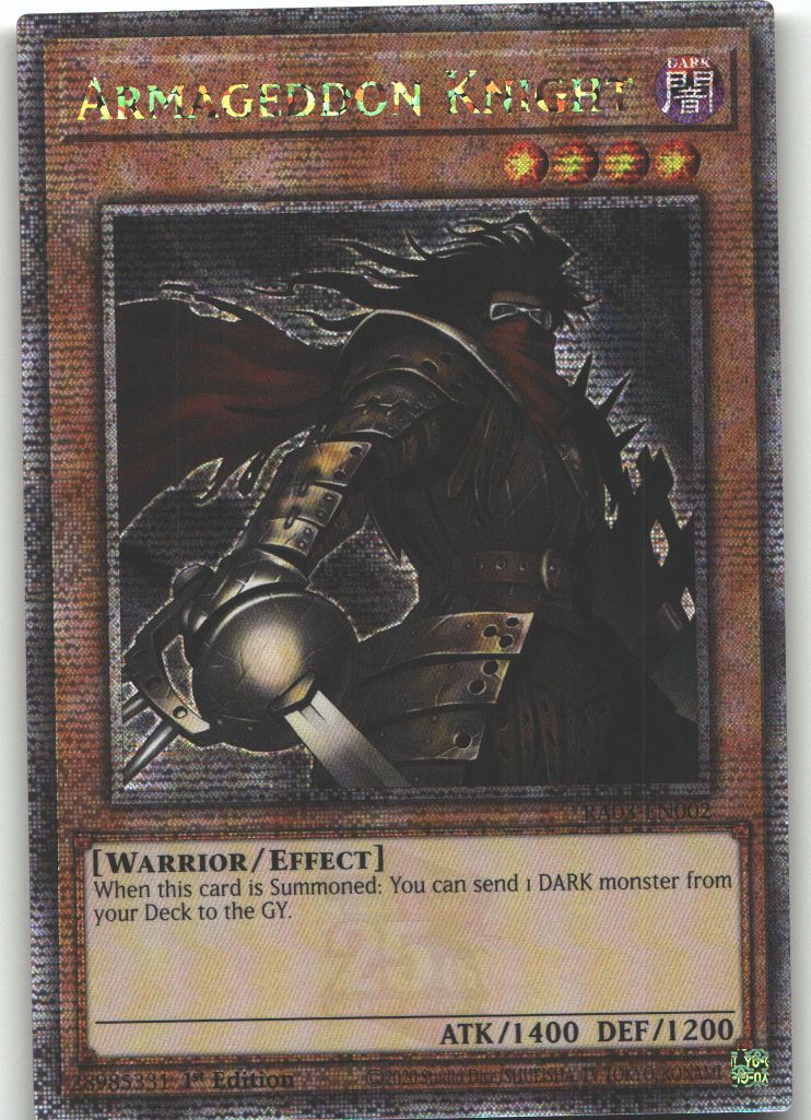 Armageddon Knight (Quarter Century Secret Rare)