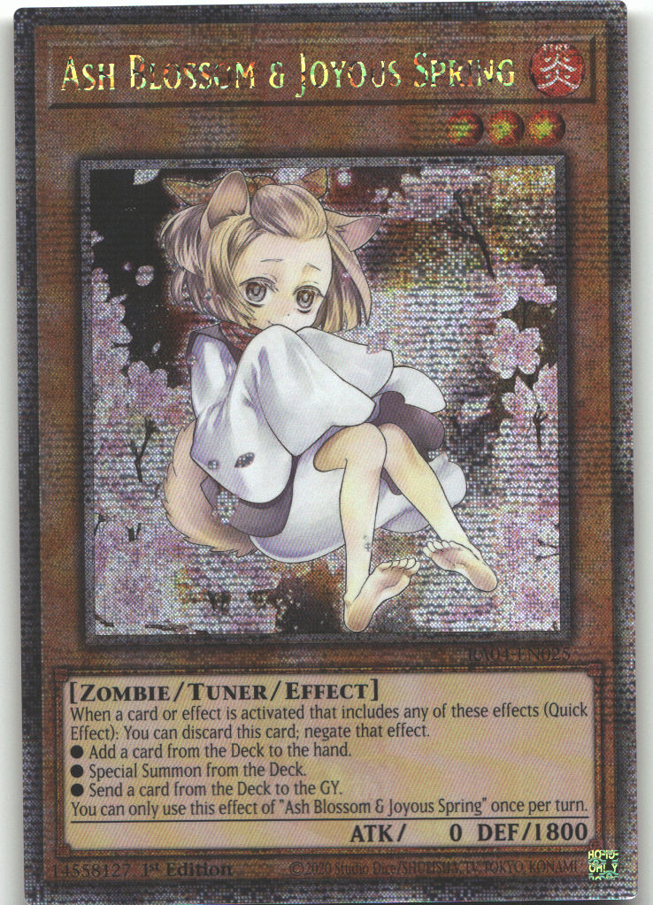 Ash Blossom & Joyous Spring (Alternate Art) (Quarter Century Secret Rare)