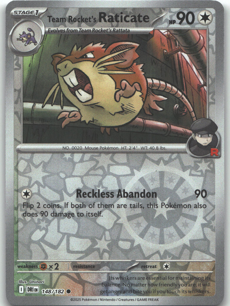 Team Rocket's Raticate - 148/182