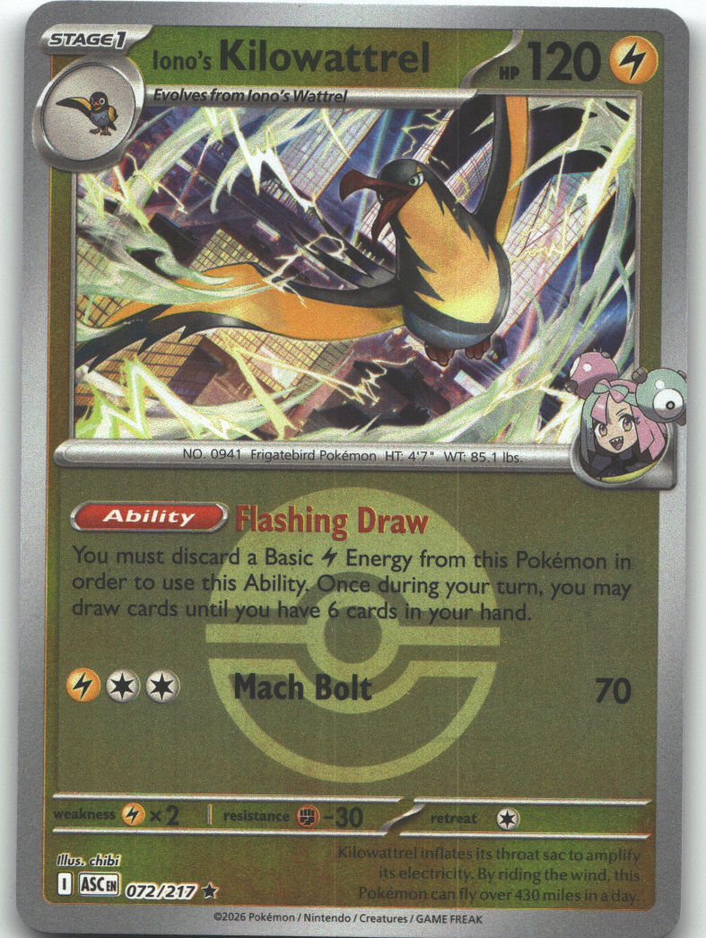 Iono's Kilowattrel (Poke Ball)