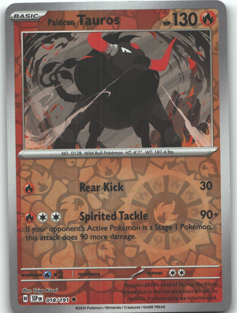 Paldean Tauros - 018/191