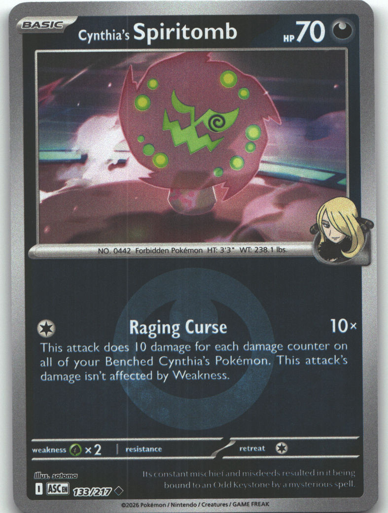 Cynthia's Spiritomb - 133/217 (Energy Symbol Pattern)