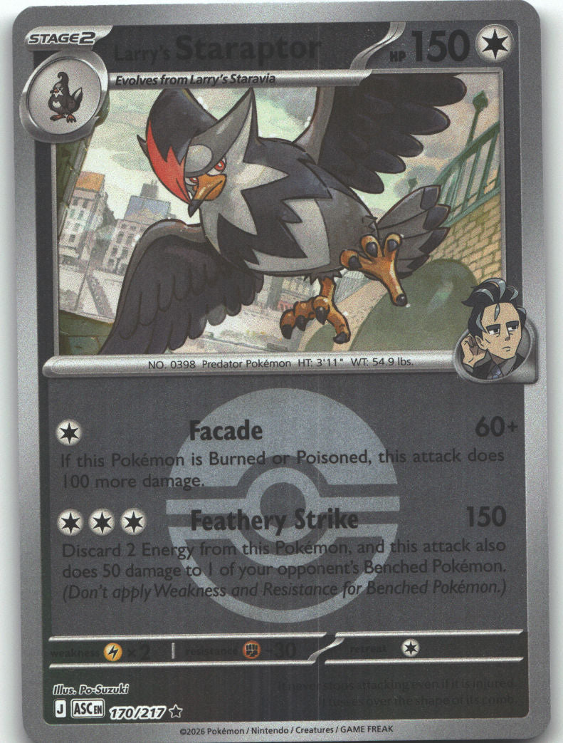 Larry's Staraptor - 170/217 (Poke Ball)