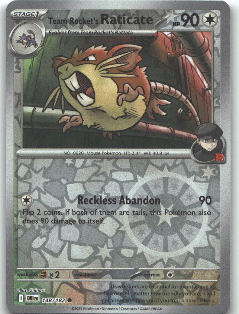 Team Rocket's Raticate - 148/182