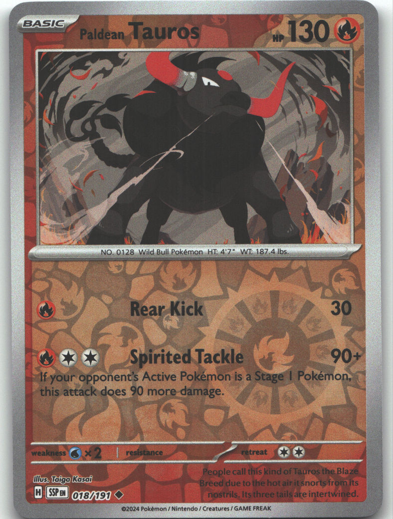Paldean Tauros - 018/191