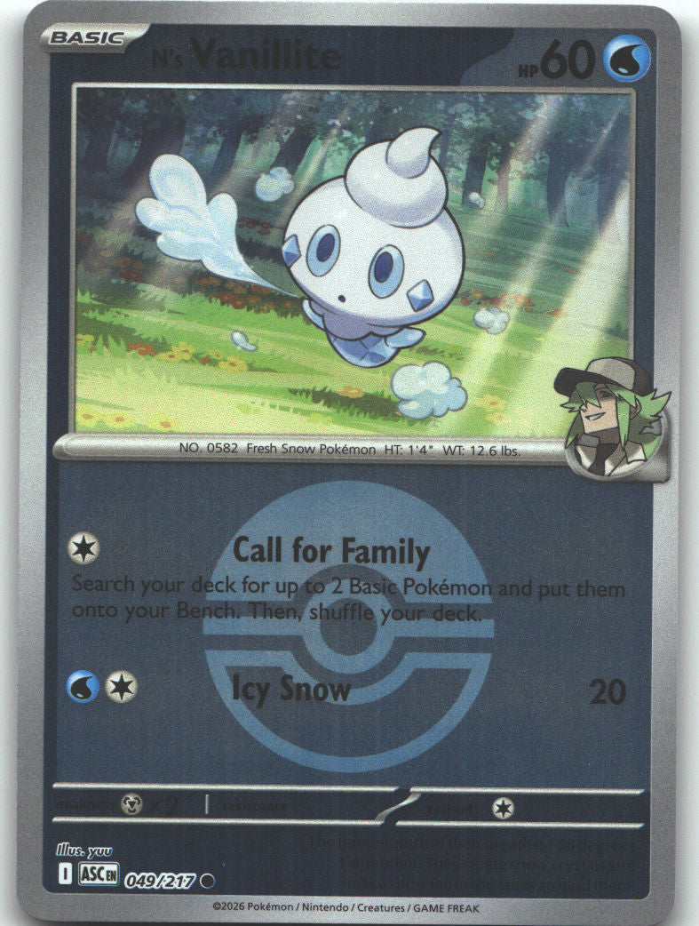 N's Vanillite (Poke Ball)