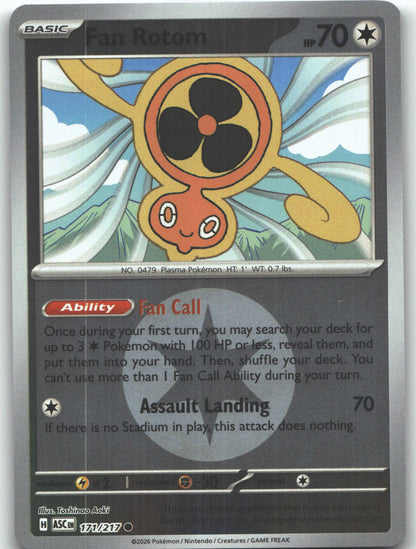 Fan Rotom - 171/217 (Energy Symbol Pattern)