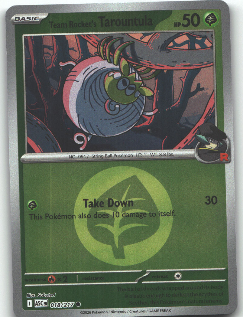 Team Rocket's Tarountula (Energy Symbol Pattern)