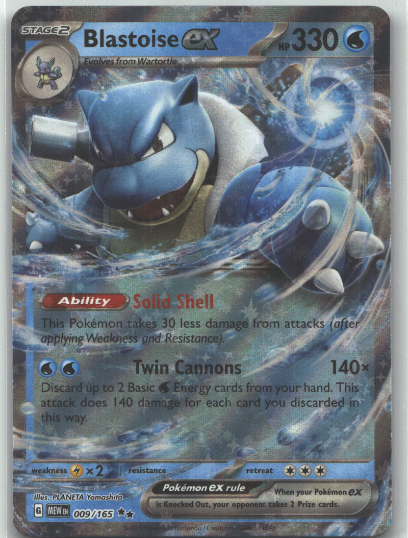 Blastoise ex - 009/165