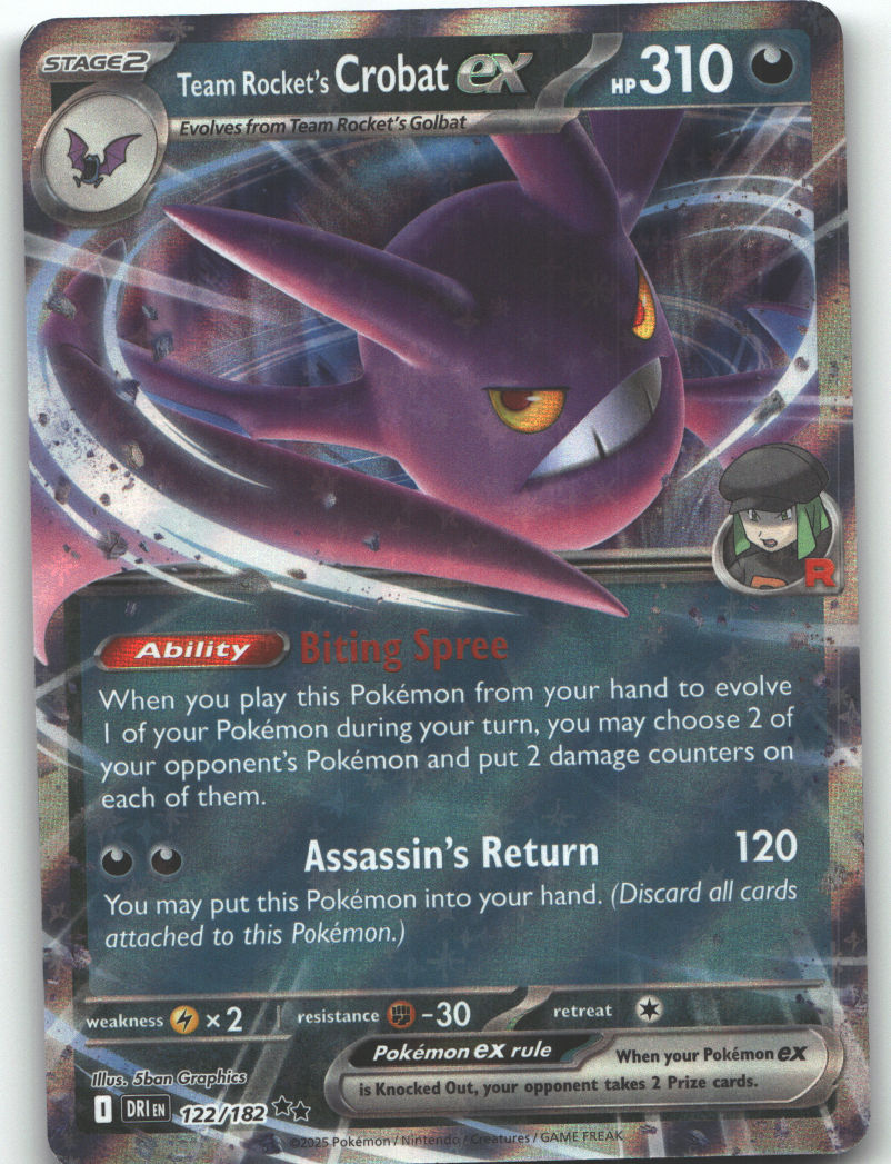 Team Rocket's Crobat ex - 122/182