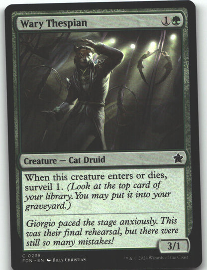 Wary Thespian