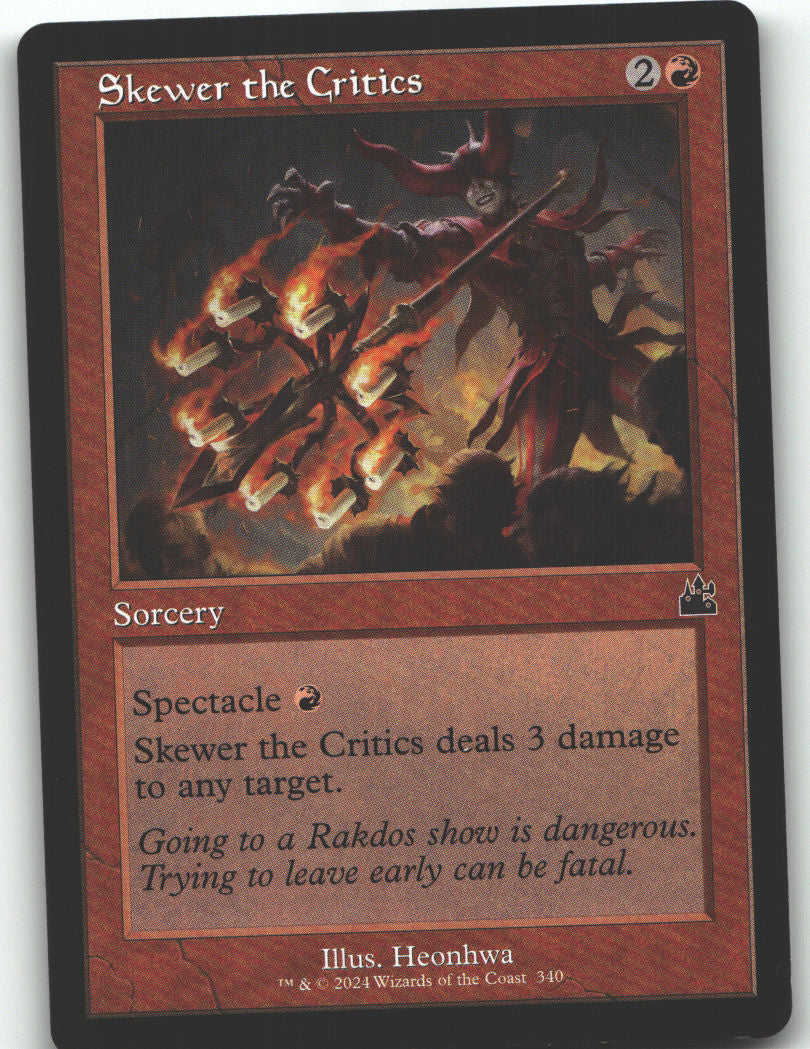 Skewer the Critics (Retro Frame)
