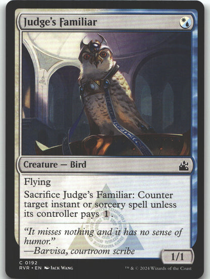 Judge's Familiar