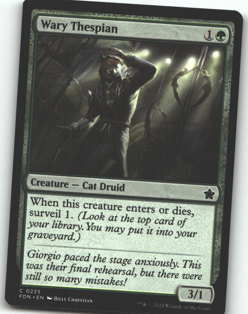 Wary Thespian