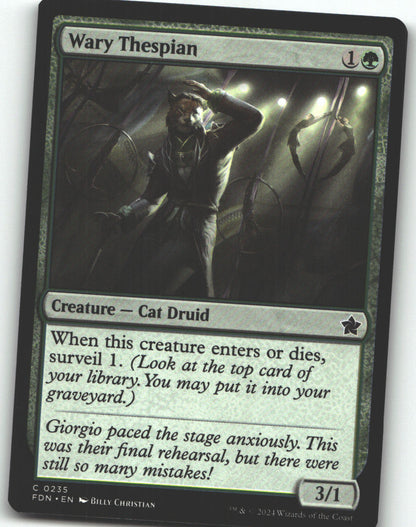 Wary Thespian