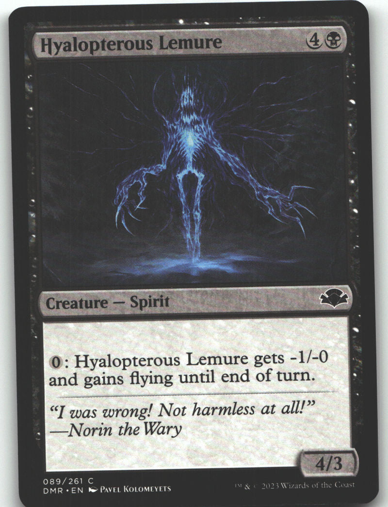 Hyalopterous Lemure