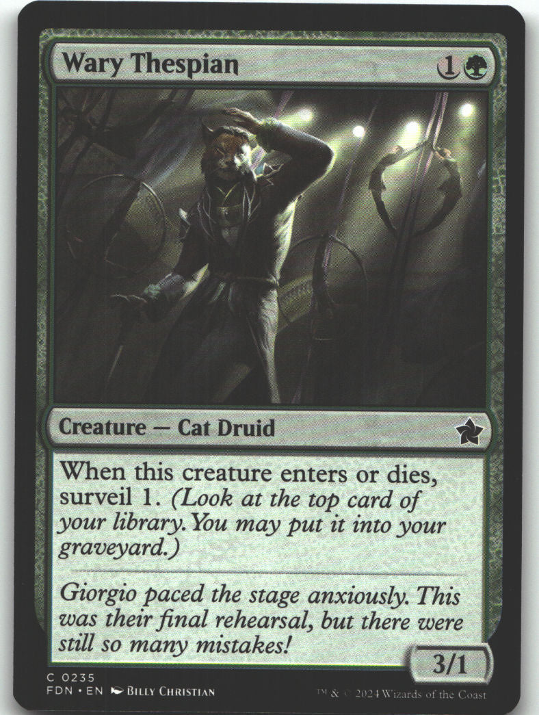 Wary Thespian