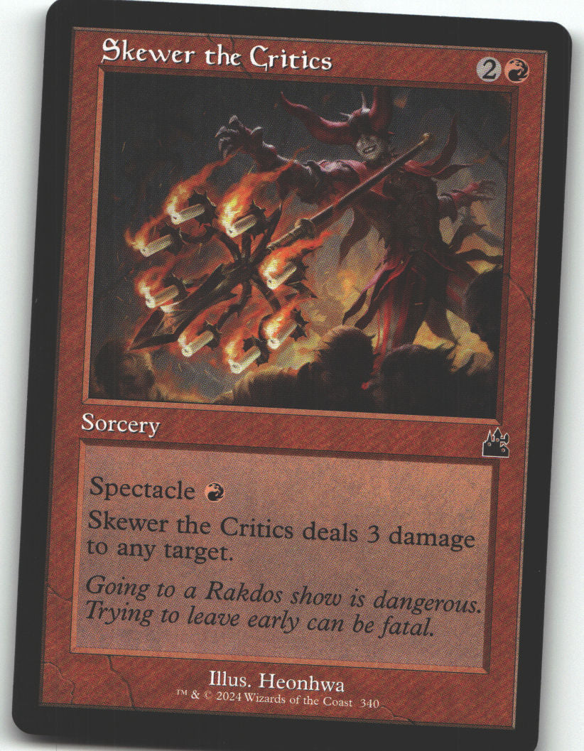 Skewer the Critics (Retro Frame)