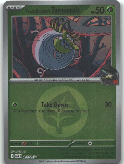 Team Rocket's Tarountula (Energy Symbol Pattern)