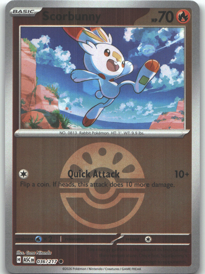 Scorbunny - 036/217 (Friend Ball)