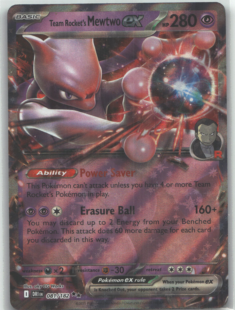 Team Rocket's Mewtwo ex - 081/182