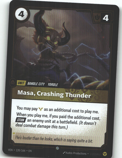 Masa, Crashing Thunder