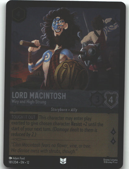 Lord Macintosh - Wiry and High-Strung