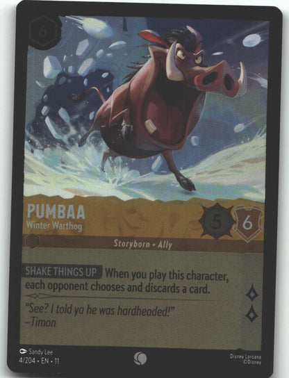 Pumbaa - Winter Warthog