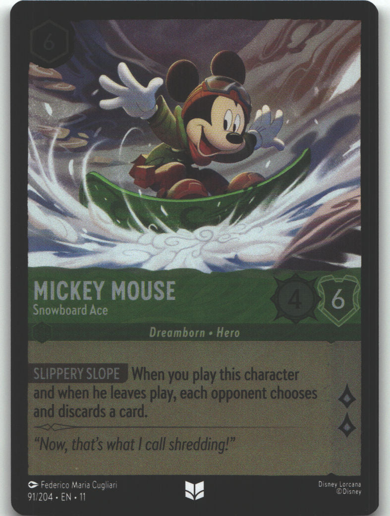 Mickey Mouse - Snowboard Ace