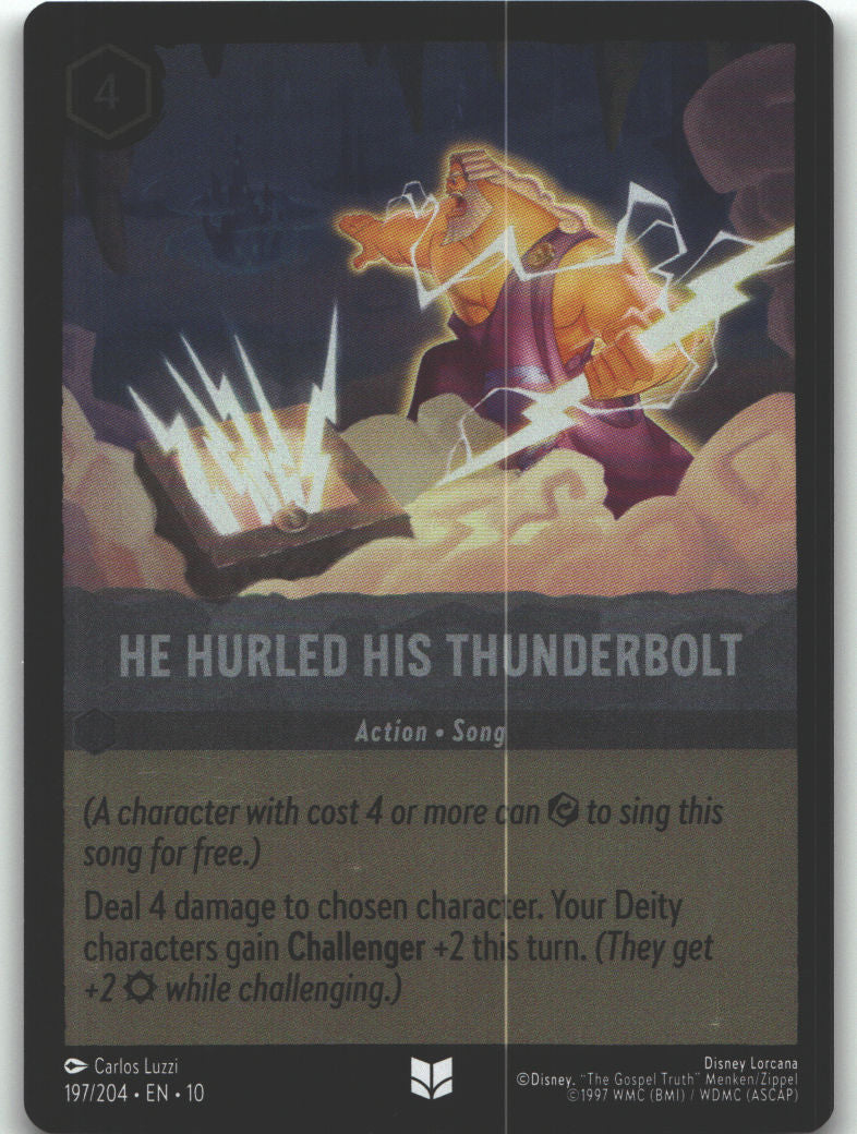 He Hurled His Thunderbolt
