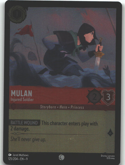 Mulan - Injured Soldier