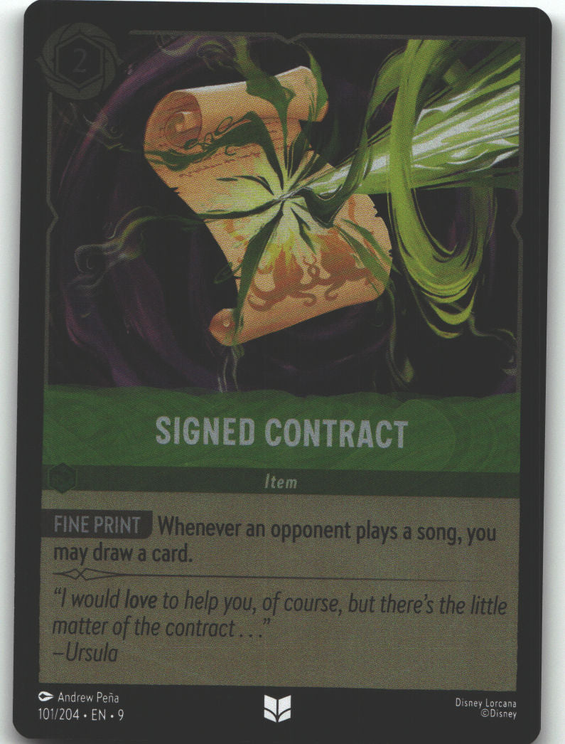 Signed Contract
