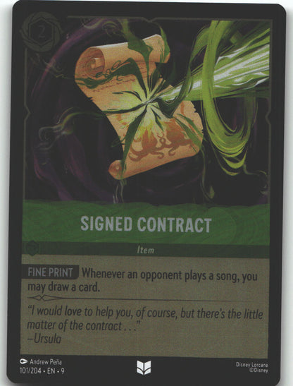 Signed Contract