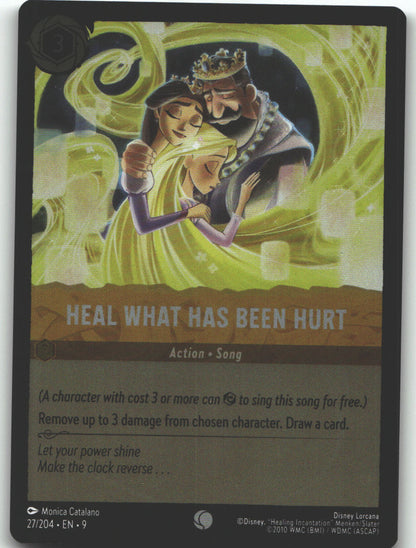 Heal What Has Been Hurt
