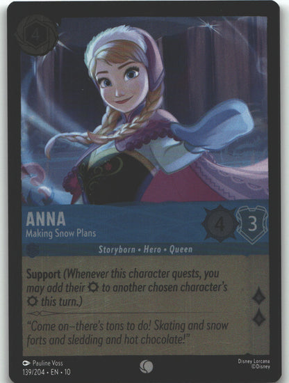 Anna - Making Snow Plans