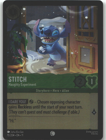 Stitch - Naughty Experiment