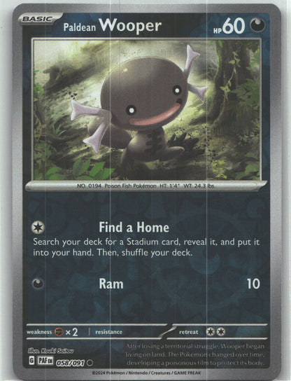 Paldean Wooper - 058/091
