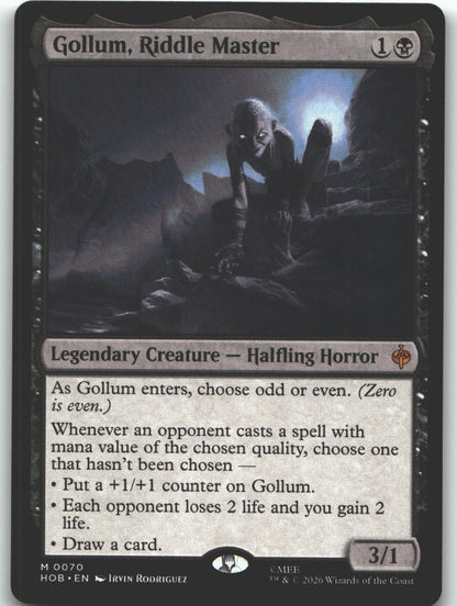 Gollum, Riddle Master