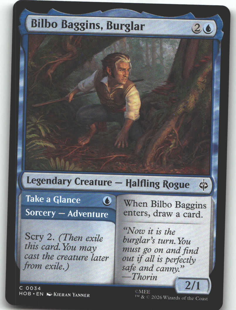 Bilbo Baggins, Burglar