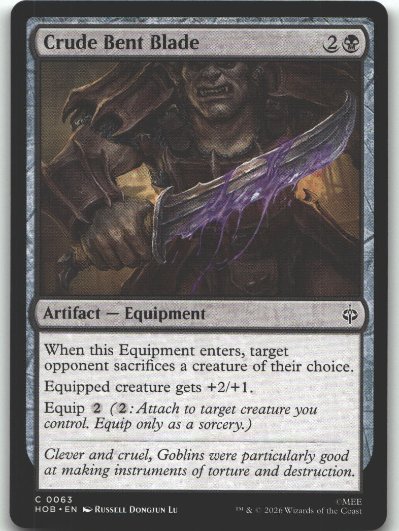 Crude Bent Blade