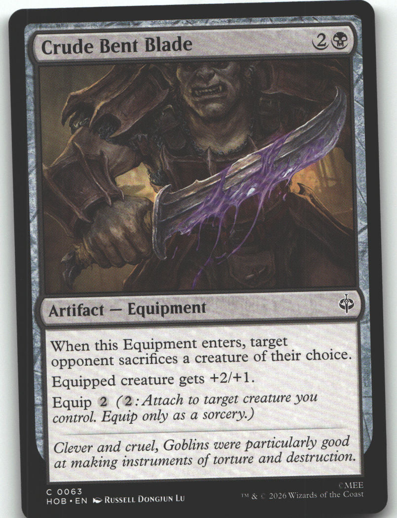 Crude Bent Blade