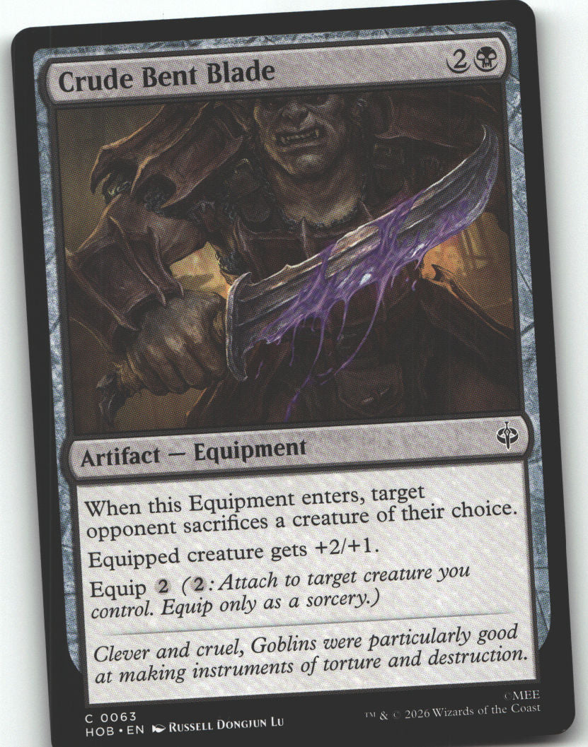 Crude Bent Blade