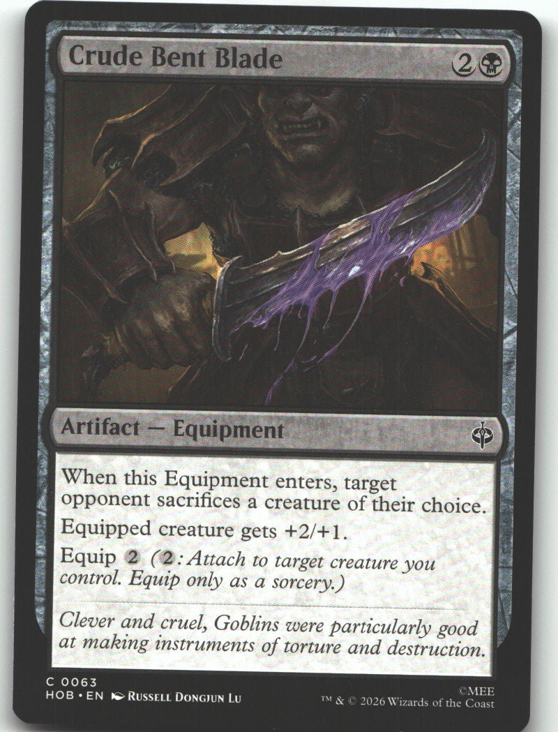 Crude Bent Blade