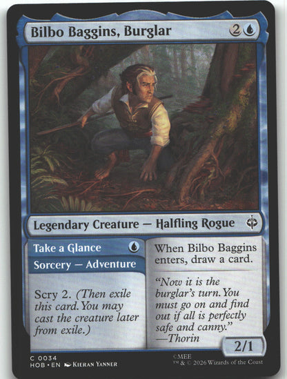 Bilbo Baggins, Burglar