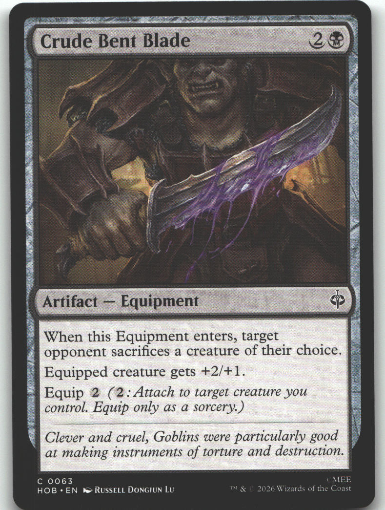Crude Bent Blade