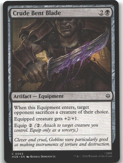 Crude Bent Blade