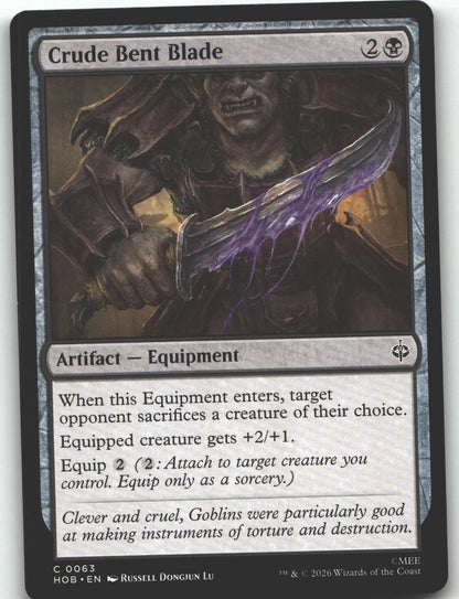Crude Bent Blade